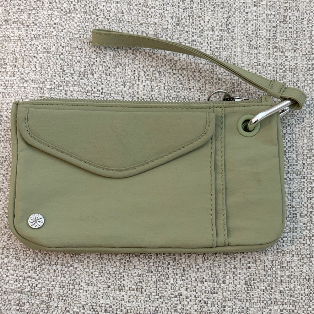 Athleta Olive Green Wristlet Clutch